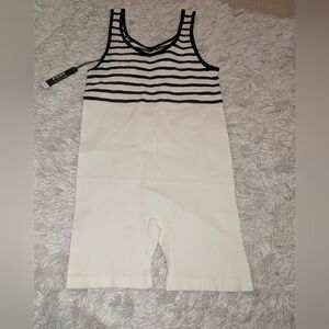 Nwt Poof New York Striped Sleeveless Romper